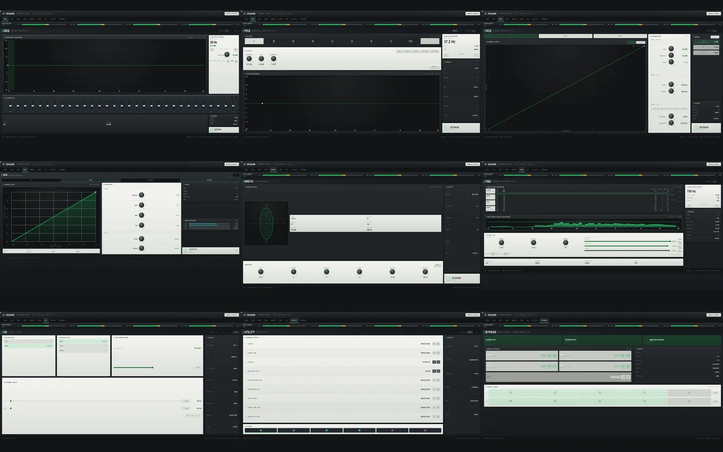 AetherVortex - DEQ Control: the nine DEQ2496 modules of version 1.0.9
